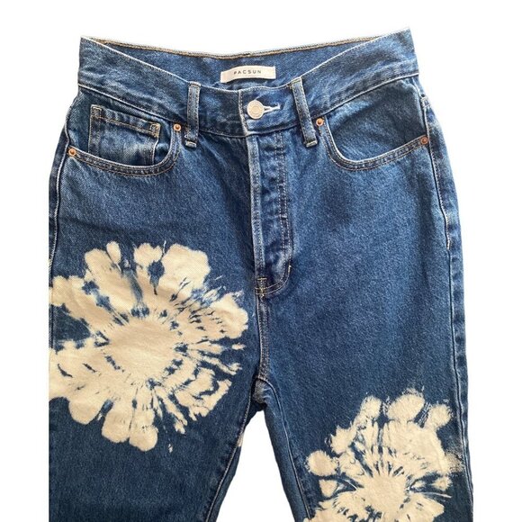 Tie Dye High Waisted Straight Leg Jeans women‎ size 28 - Picture 3 of 11